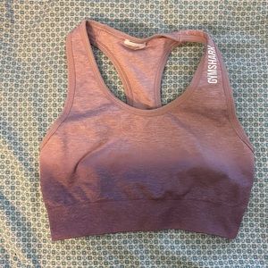 Purple adapt ombré seamless sports bra